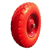 Колесо ПУ (литое) 4.80/4.00-8, с подшипником 12 мм, для тачки 11090,11110 (К99-1Л)                                                                                                                      