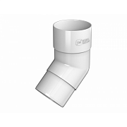 Колено трубы 135гр ТН ПВХ белый ф82                                                                                                                                                                     