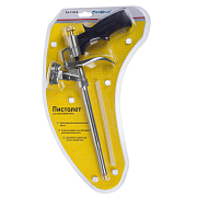 Пистолет для монтажной пены пластиковая рукоятка,метал.корпус и регул.винт, шток 19,5см (23-7-012)                                                                                                      