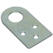 Проушина дверная д/замка 75х40 прямая цинк. d20мм (4119)                                                                                                                                                