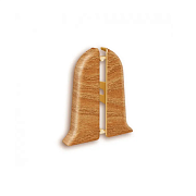 Заглушка ИДЕАЛ КЛАССИК для плинтуса 70мм (пара), №206 Дуб коньячный (К-П70-Тп 206 ДУБ КНЧ)                                                                                                              