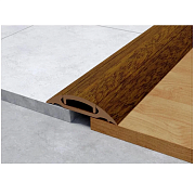 Порог с монтажным каналом 36мм 0,9м "Идеал", 291 Орех                                                                                                                                                   