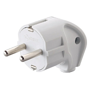 Вилка угловая с/з 16А белая "Makel" (10027)                                                                                                                                                             