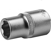 Головка торцовая ЗУБР "МАСТЕР" (1/2") Cr-V, SUPER LOCK, хроматированное покрытие,14мм (27725-14_z02)                                                                                                    