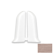 Заглушка ИДЕАЛ КОМФОРТ 55мм пара №215 (Дуб снежный, 25шт/уп) К-П55-Тп 215 ДУБ СНЖ                                                                                                                       