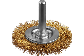Щетка дисковая MIRAX для дрели, витая стальная лат.проволока 0,3мм,d=50мм (35145-050)                                                                                                                   
