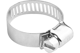 Хомут червячный 16-32мм ЗУБР "МАСТЕР" стальные с просечной лентой ПЛ-12,7,100шт  (37805-016-32-100)                                                                                                     