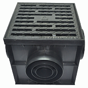 Дождеприёмник пластиковый в сборе 300х300 (перегородка+корзина)                                                                                                                                         