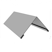 Конек плоский 150х150х2000 оцинк                                                                                                                                                                        