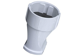 Штепсель 10А "Makel" белый (10004)                                                                                                                                                                      