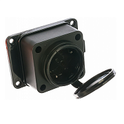 Розетка настенная 16А 250В с заглушкой с заземл.каучук IP44(еврослот) UNIVersal 602229                                                                                                                  