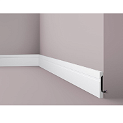 Плинтус NMC FD8 Wallstyl 80*15*2000 белый под покраску                                                                                                                                                  