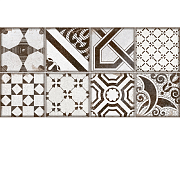 TWU2550BOH17 плитка облицовочная рельефная Boho 249*500 (9 шт в уп/63,8685 м в пал)                                                                                                                     