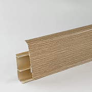 Плинтус напольный 70мм 2,2м "Деконика", 212 Дуб светлый (Д-П70 212 ДУБ СВТ)                                                                                                                             