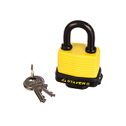 Замок STAYER ?MASTER? навесной, всепогодный, пластиковая защита корпуса 50мм 37140-40                                                                                                                   