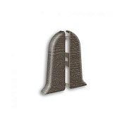 Заглушка ИДЕАЛ КЛАССИК для плинтуса 70мм (пара), №209 Дуб мореный К-П70-Тп 209 ДУБ МРН                                                                                                                  