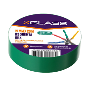 Изолента X Glass ПВХ 19мм*20м, зеленая                                                                                                                                                                  