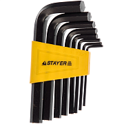 Набор STAYER Ключи "STANDART" имбусовые, 2-10мм, 8шт (27405-Н8)                                                                                                                                         