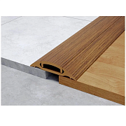 Порог с монтажным каналом 36мм 0,9м "Идеал", 217 Дуб темный                                                                                                                                             