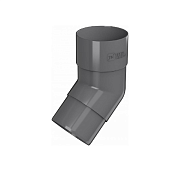 Колено трубы 135гр ТН ПВХ серый ф82                                                                                                                                                                     