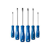 Набор СИБИН отвертки с закаленным стержнем, маслобензостойкая рукоятка, в блистере 6 пред. (25086)                                                                                                      